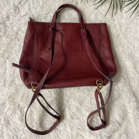 FOSSIL Leather multiway backpack handbag - Picture 4 of 16